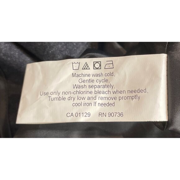 Chaps Microfiber Black Jacket With Removable Quilted Lining Men's Size 48R - Picture 8 of 9